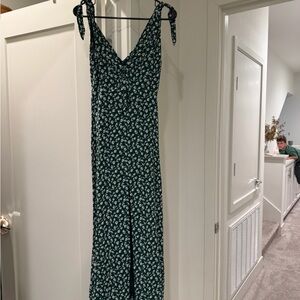 Green Floral Reformation Dress
